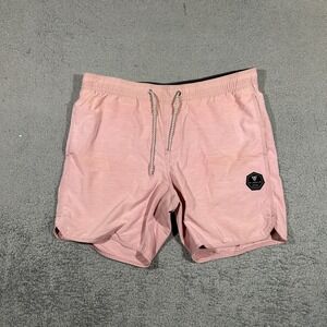 Vissla Men's Paster Pink Ecolastic Boardshorts Men's Size Large #1805